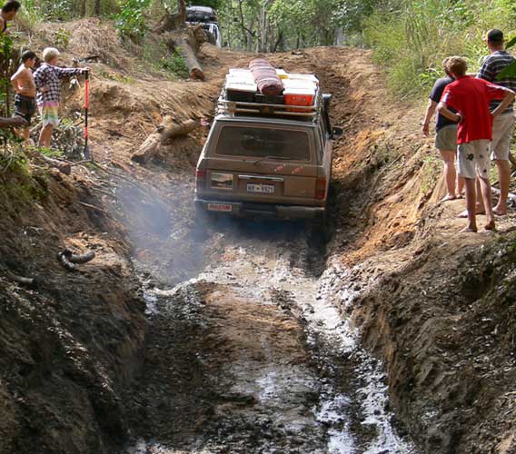 Palm Creek exit on Old Telegraph Track Cape York
